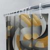 Modern Black Grey Yellow White Geometric Shower Curtain Waterproof Bath Room Decor Home Decoration Customizable Size Options Ava
