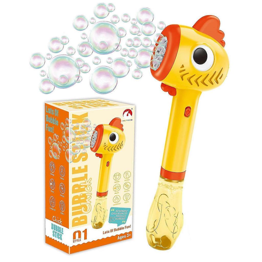 Automatic Bubble Wands, Bubble Blower With Lights Sound For Kids Portable Bubble Maker Operated For Indoor Outdoor