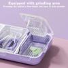 3 in 1 Pill Cutter Splitter Tiny or Small Large Pills Crusher Grinder with Powder Brush Grind Tablets Pill Carrier for Storage