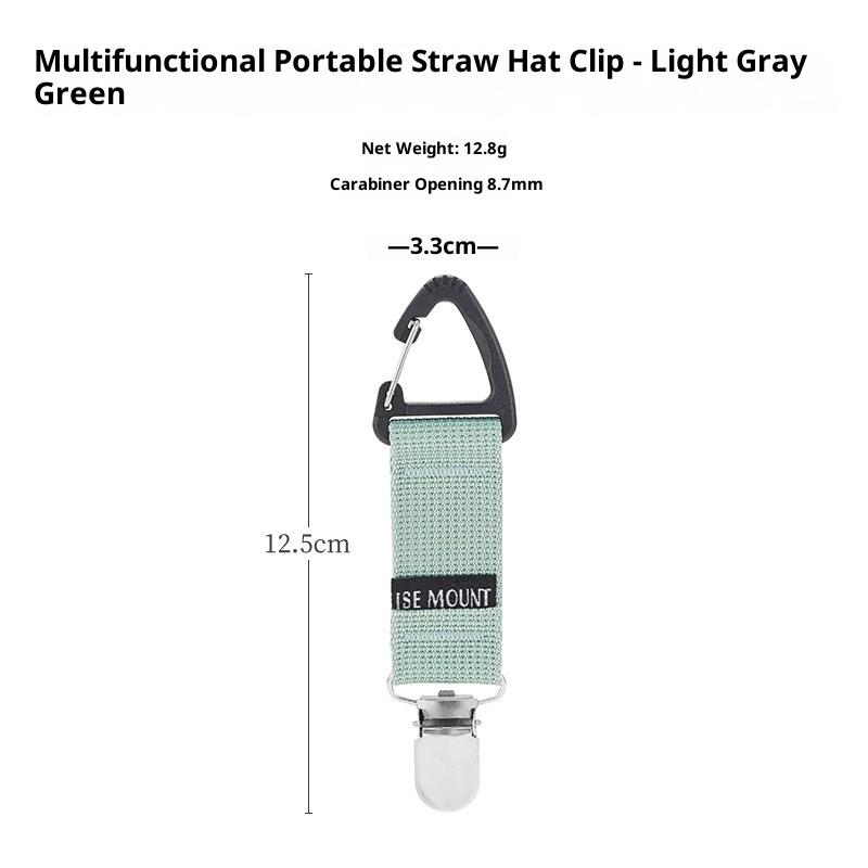 Outdoor Travel Straw Hat Clip Portable Hat Bag Clip Glove Clip Organizer Baseball Cap Holder Hats Brim Hanging Hook