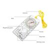 Compasses Map Scale Ruler with Lanyard Navigation Tool Plastic Multifunction for Hiking Camping Outdoor Equipment