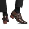 Große Größe hohe Absatzhöhe spitz Herrenstiefel Artikelnummer Lederschuhe Schuhgröße