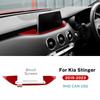 Carbon Fiber Style Interior Sticker for Kia Stinger 2019 2020 2021 2022 2023 LHD RHD Interior Panel