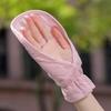 Women's UV Protection Ice Silk Fingerless Cycling Gloves - Breathable, Non-Slip, Thin Summer Design