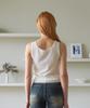 Tobaseu Round Cool Knit Sleeveless (White)