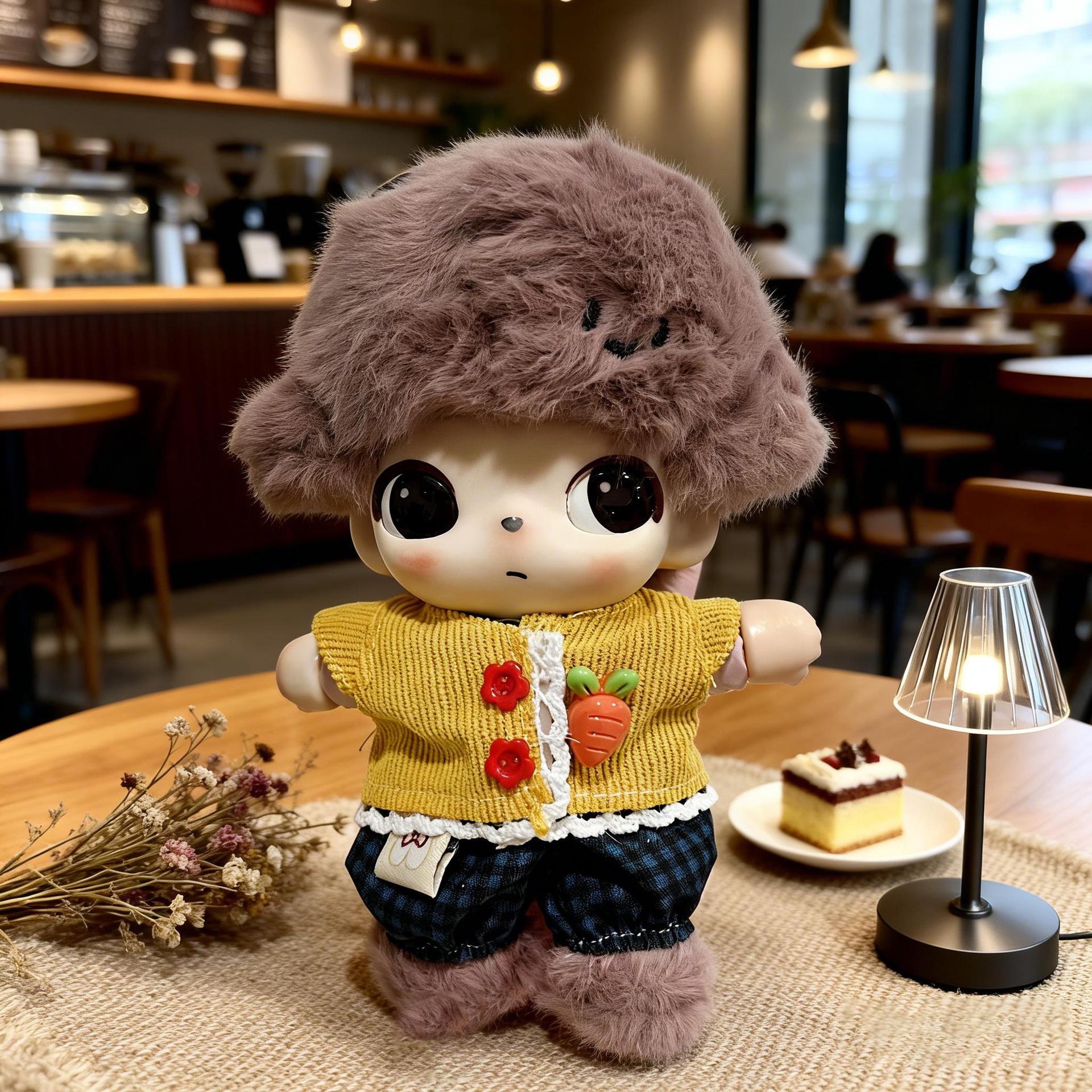 

Dimoo 17cm Doll Clothes Set: Trendy Knitted Outfits for Newborn Diary Vinyl Figure