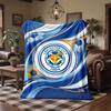 Leicester City Football Print Flannel Blanket Soft Warm Sofa Bed Throw Blanket For Home Office Bedroom