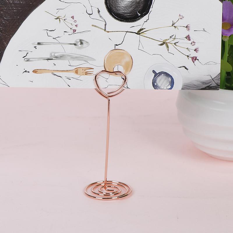 1pc Heart Shaped Photo Card Holder gold rose gold for home wedding decoration 1pc Heart Shaped Photo Card Holder gold rose gold for home wedding decoration