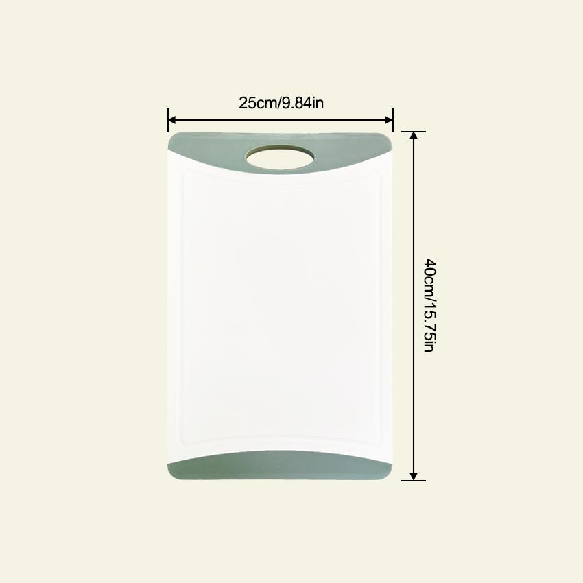 Eco-Friendly Dishwasher Safe Non-Slip Plastic Juicy Groove Cutting Board for Kitchen Use