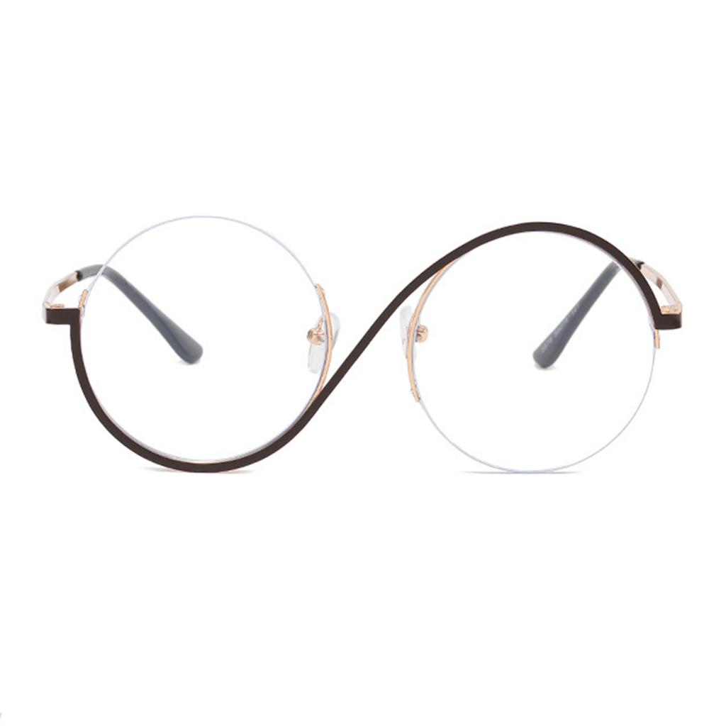 Effective Blue Light Filtering Eyeglasses for Digital Device User Reading Writing Gold Color Frame Glasses for Adult