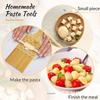 1 Set Bamboo Pasta Making Tools Gnocchi Board Dough Sheeter Kitchen Noodle Maker Shaper Bamboo Chopping Board For Home Use