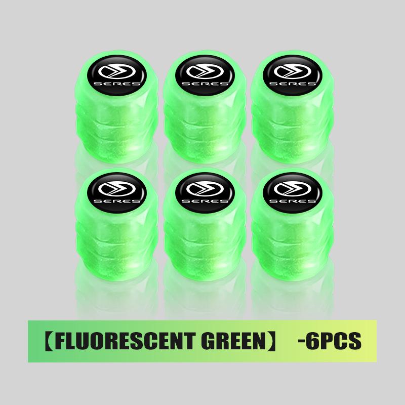 4/6/10pcs Car Tire Fluorescent Dustproof Wheel Valve Stem Caps For Seres M5 M7 i-JET i-Space 2022 2023 Glory 500