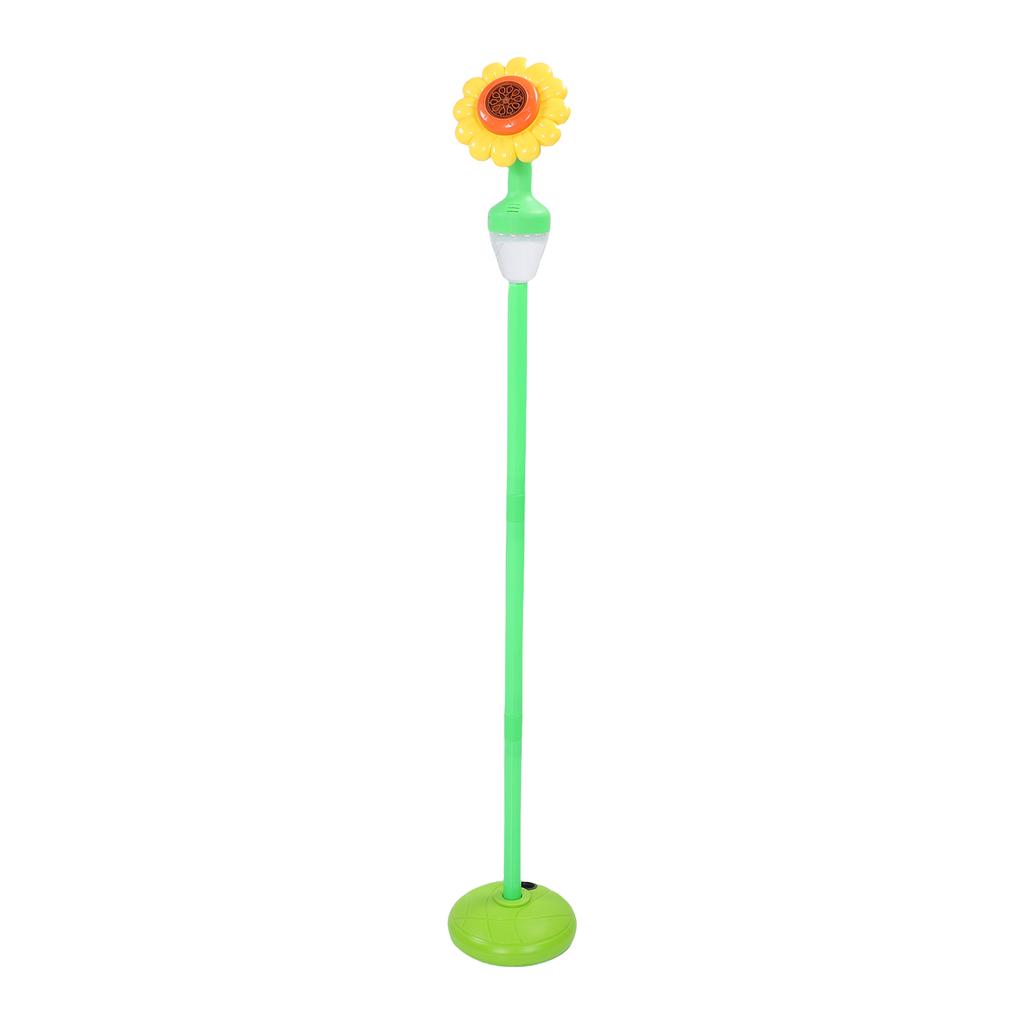 Sonnenblumen-Seifenblasenmaschine Automatischer Seifenblasenwerfer Lichter Dekorationen Wiederaufladbarer Akku Einfache Installation Start für Kinder Innen Außen Hochzeit