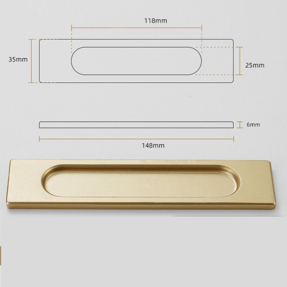 Self-adhesive Sliding Door Handle Black Grey Gold Drawer Cabinet Handle  Furniture Hardware