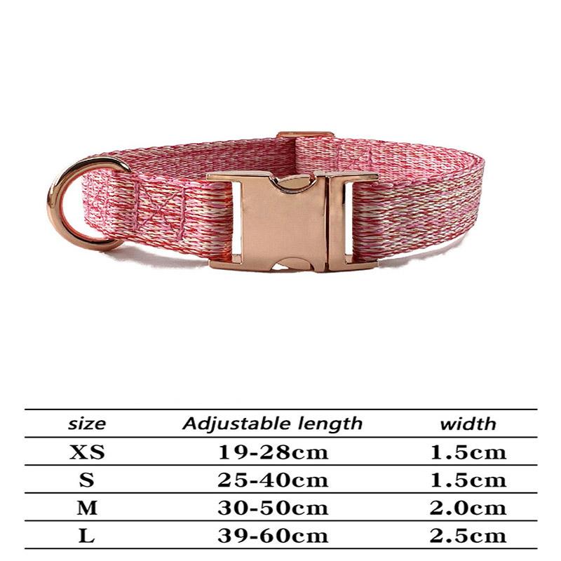 Hundehalsband aus Leinenimitat mit verstellbarem Nylon-Hundehalsband, Haustier-Zugleine, geeignet für kleine und mittelgroße Haustiere