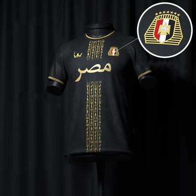 Klasický Vlastní Egypt AI ChatGPT Unisexový Dres 24/25 Domácí Dres Venkovní 3D Tištěná Fotbalová SADA Tričko Dospělí Děti Prodyšný Top
