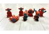 Set 7 Pokemon Kids Deoxys Figure Finger Puppet PVC Bandai Vintage Toy Japan