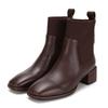 Lambskin Ribbed Band Ankle Boots Bbg862br
