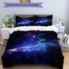 3pcs Galaxy Hands Bedding Set, Includes Without Pillow Inserts, Soft Comfortable Bedding Set,All-Season Use a0924032