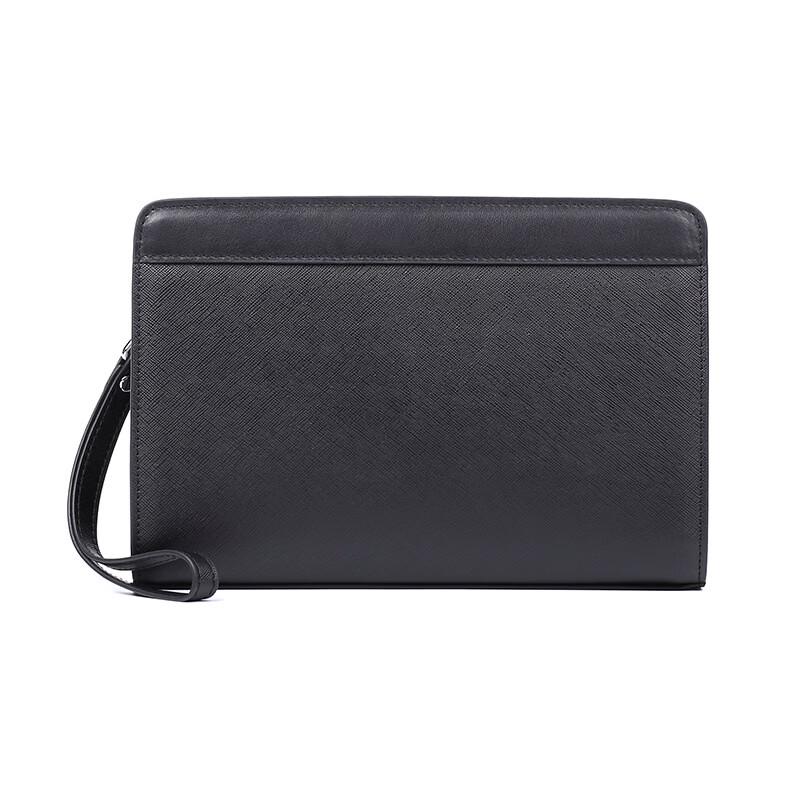 SCHWARZETIENNE Men s Genuine Leather Business Clutch with Password Lock