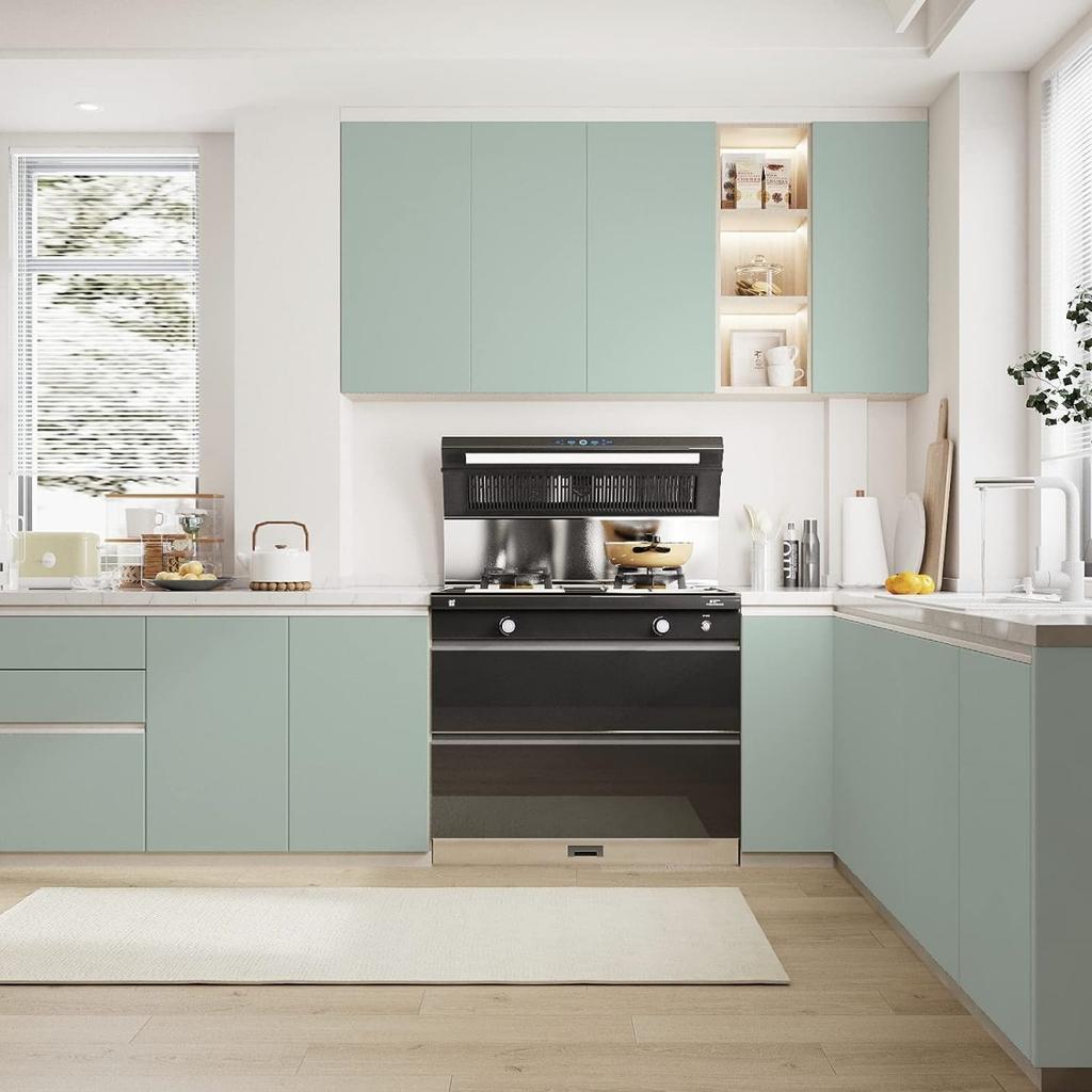 55cm Wide  Matte Solid Color Wallpaper DIY Self-Adhesive Room Parlor Bedroom TV Wall Sticker Furniture Waterproof Film Decor