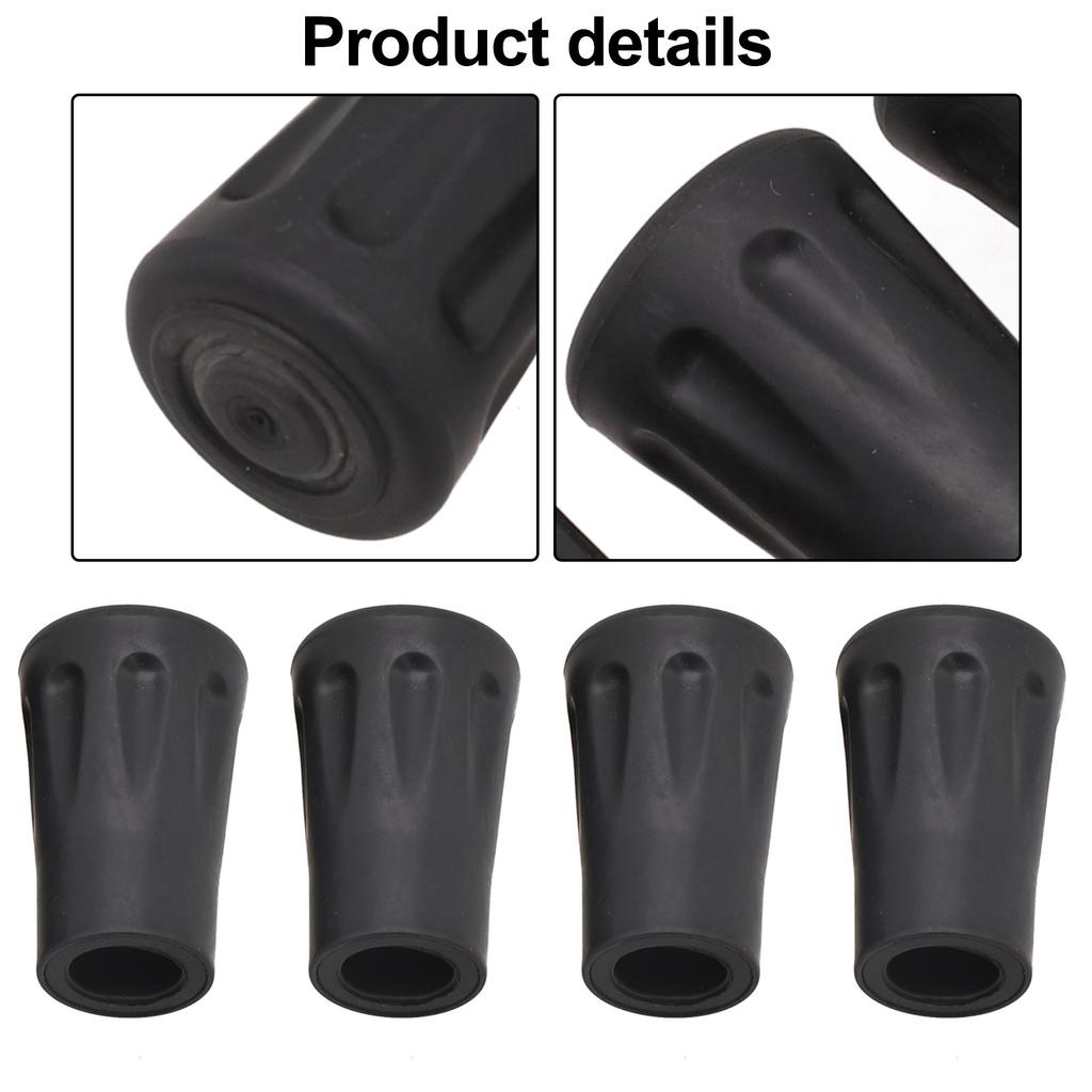 Keep Your Trekking Pole In Top Condition with Rubber End Cap Covers 2/4Pcs