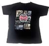 Famous Boy Paris Graphic Tee - Black Collage Shirt - Size L - France Landmark Unisex T-Shirt