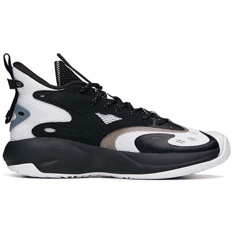 Anta Shock The Game 5 Crazy Tide Men Sneakers White Black 112131601-4