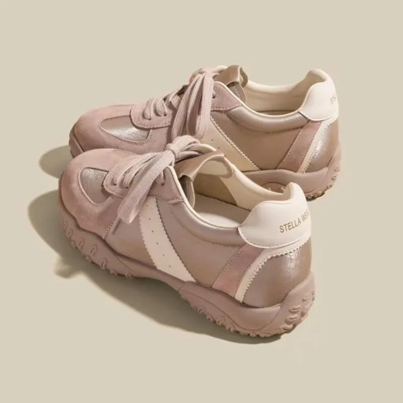 2025 Shoes Female Mixed Colors Women's Vulcanize Shoes Outdoor Women Sneakers Low Heel Daily Lace Up Ladies Casual Shoes