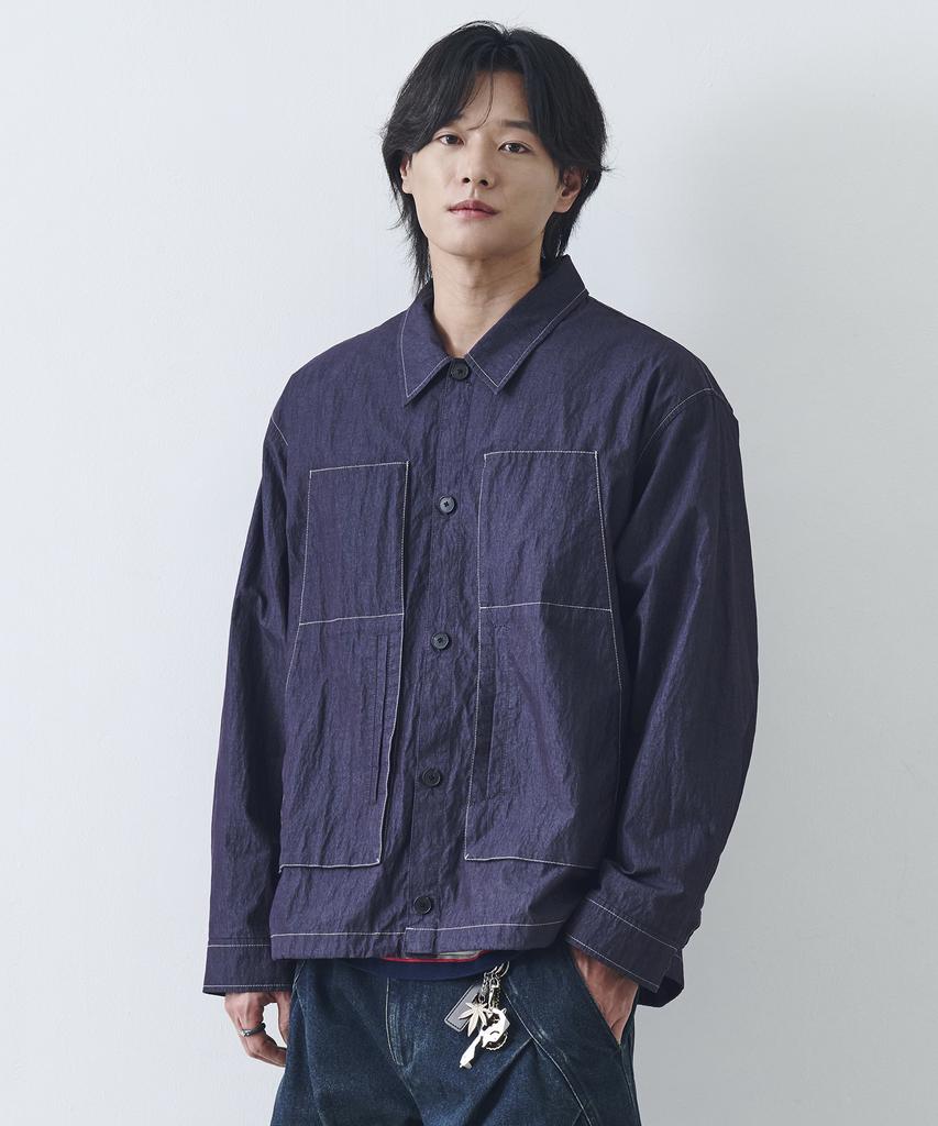 Nontype Modified Ladder Uniform Jacket (Navy)
