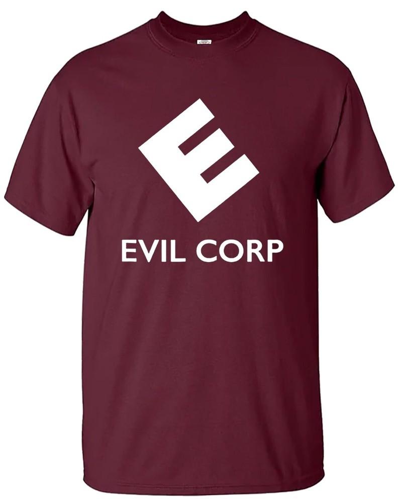 Evil corp tshirt mens mr robot logo funny novelty gift idea present tee top