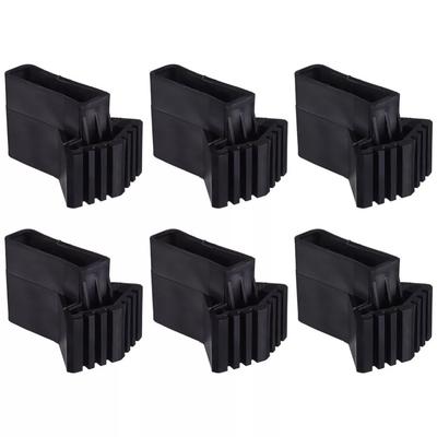 4/6Pcs Non-slip Ladder Feet Rubber Pads Foot Covers Furniture Mat Chair Leg Protector Rubber Feet Furniture Accessories