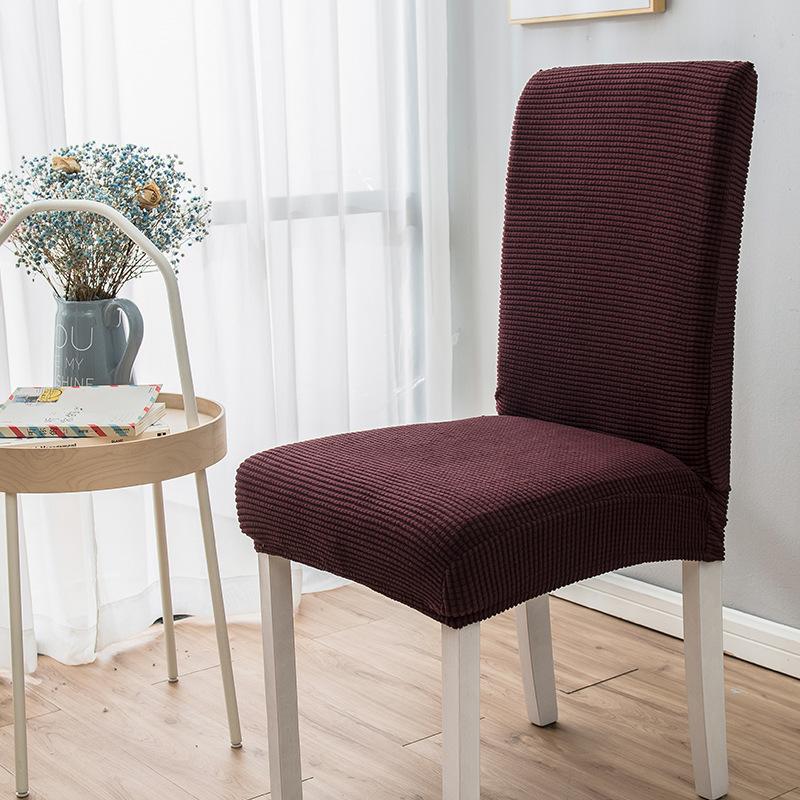 Jacquard Thickened Chair Cover Universal Dining Chair Covers Seat Slipcovers For Hotel Restaurant Dining Room Home Decor
