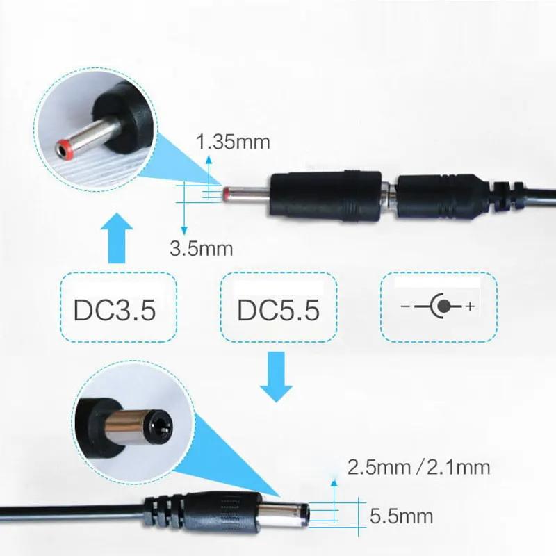 Kabel Konwertera USB Boost DC 5V do 9V 12V USB Step-up + Złącze 3.5x1.35mm Do Zasilacza/Ładowarki/Konwertera Mocy
