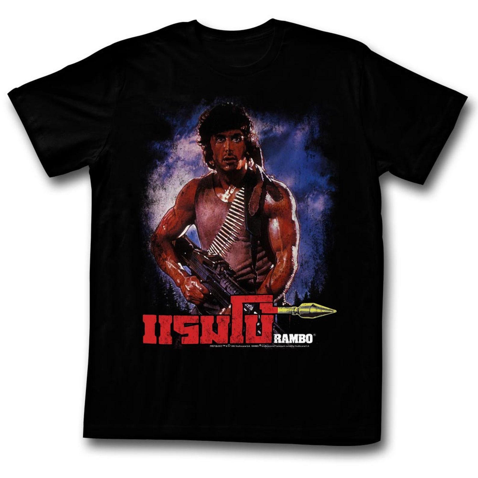 Rambo Unknown Black Adult T-Shirt S