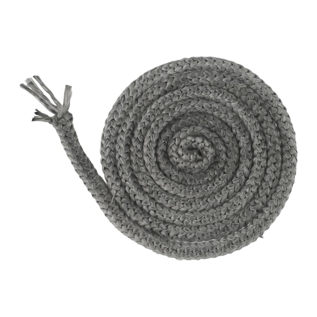 Vedspis Dörrtätning Rep Tätning Industriell Ugn Elastisk Glasfiber God Tätningsförmåga 12mm X 2m 8mm X 300cm