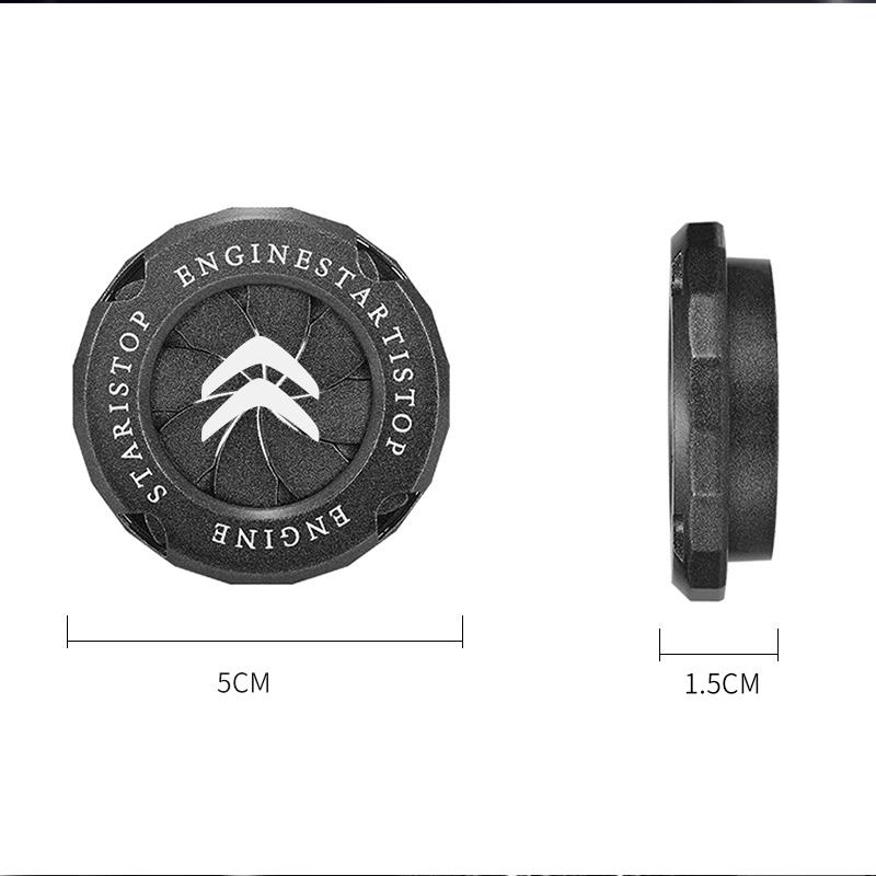 Car Interior Modification One-button Start Button Ignition Switch Rotating Protective Cover for Citroen C3 C4 C3-XR C5 Picasso aoi123