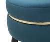 Stool Paris Teal Gold Ø 35X40.5 Cm
