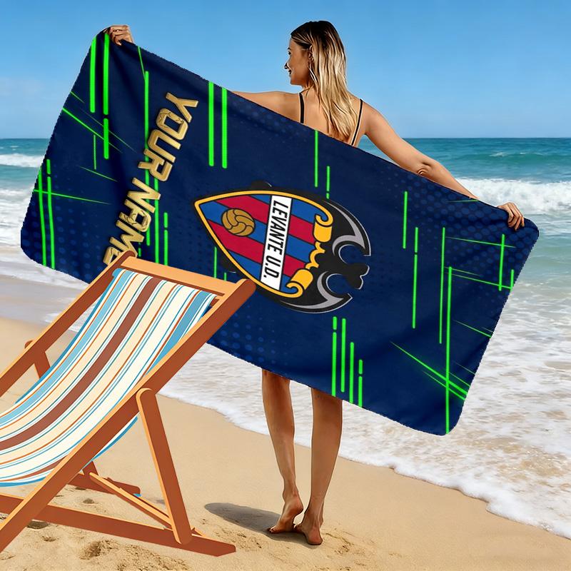 Name Custom Levante UD Print Beach Towel, Large Soft Quick Dry Towel for Beach Camping Swimming