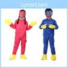 Abbagliante Bambini Huggy Wuggy Poppy Playtime Costume Cosplay Tuta Intera Maschera Guanti