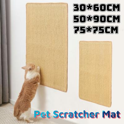 Cat Bamboo Mat Natural Sisal Board Wall Sofa Protection Artifact Pet Toy for Protecting Furniture Cushion Self Wear-resistant