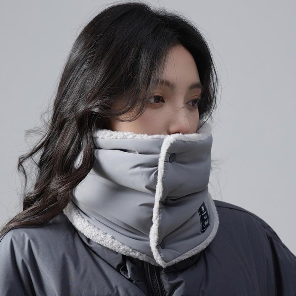 

Down Cotton Neck Gaiter Thermal Neck Warmer Versatile Winter Neck Scarf For Men Women Outdoor світло-сірого кольору