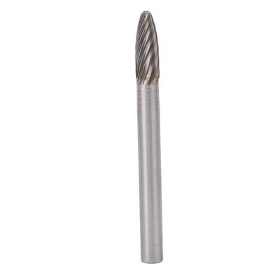 Single Cut Rotary File Tungsten Steel Die Grinder Burr Metal Wood Carving Bits Tool for Deburring