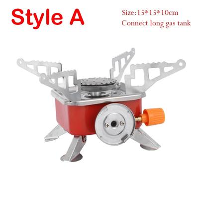 Camping Gas Stove Foldable Outdoor Tourist Burner Portable Square Gas Stove for Picnic Cookware BBQ Cookware Camping Equipment