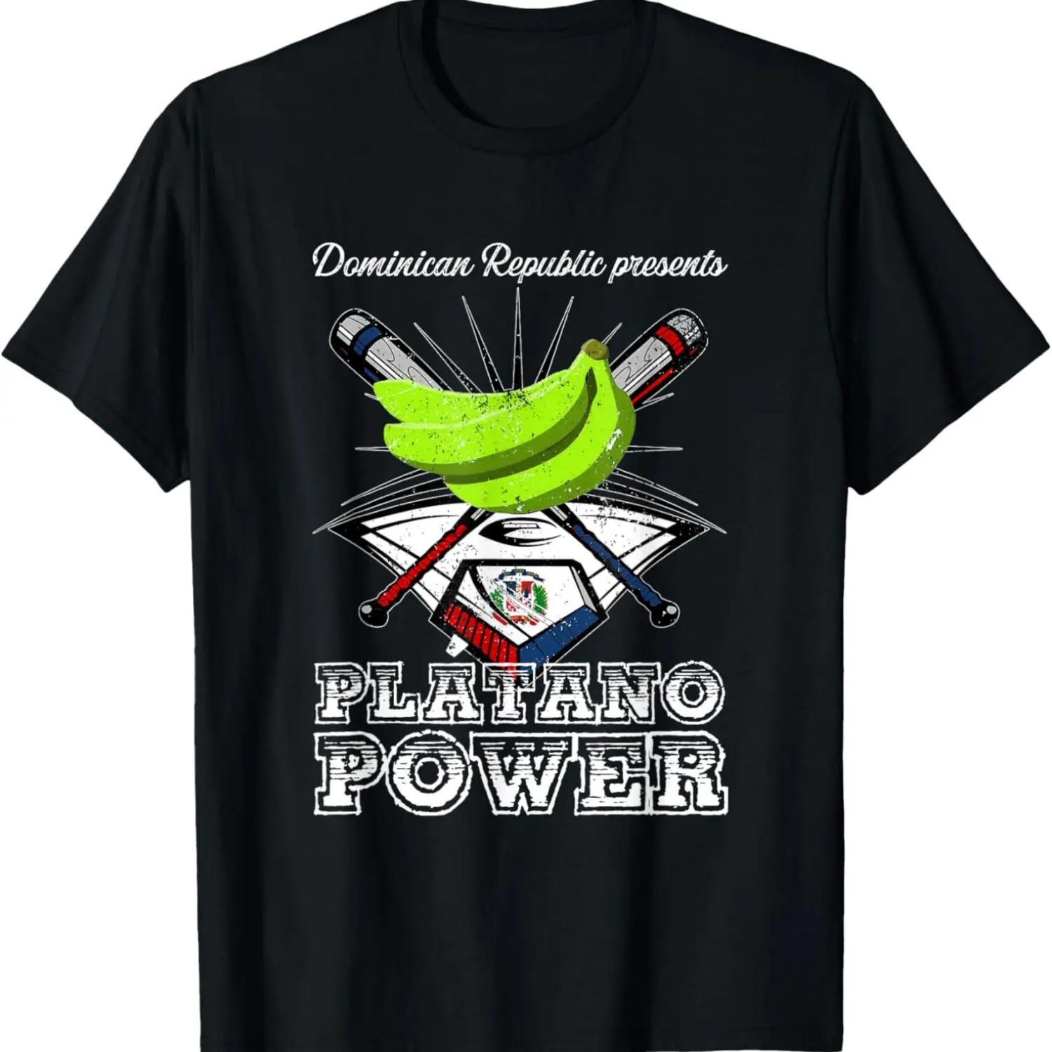 

Dominican Republic Baseball Dominicana Platano Mens Womens T-Shirt S