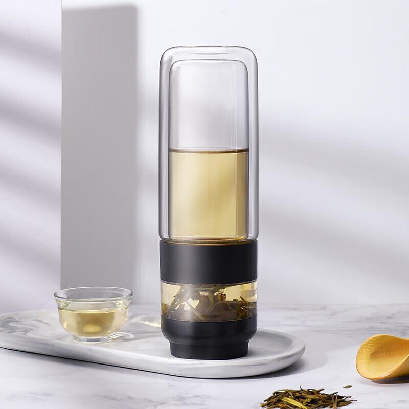 TOMIC Tea Infuser Glass Cup