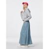 GU by Uniqlo Light Denim Flared Maxi Skirt
