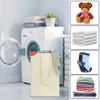 Double-Layer Narrow Strip Laundry Basket with Lid and Handle