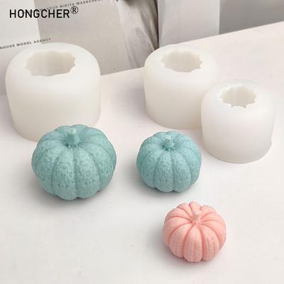 3 Stück/Set Halloween Kürbis Kerze DIY Silikonform Seife Aromatherapie Gips Dekorative Verzierung Tropfformen