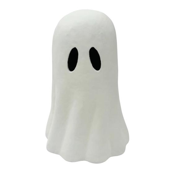 Halloween Ghost Figurine Spooky Small White Ghost Statue Resin Tabletop Decoration for Halloween Indoor Home Shelf Desk Decor
